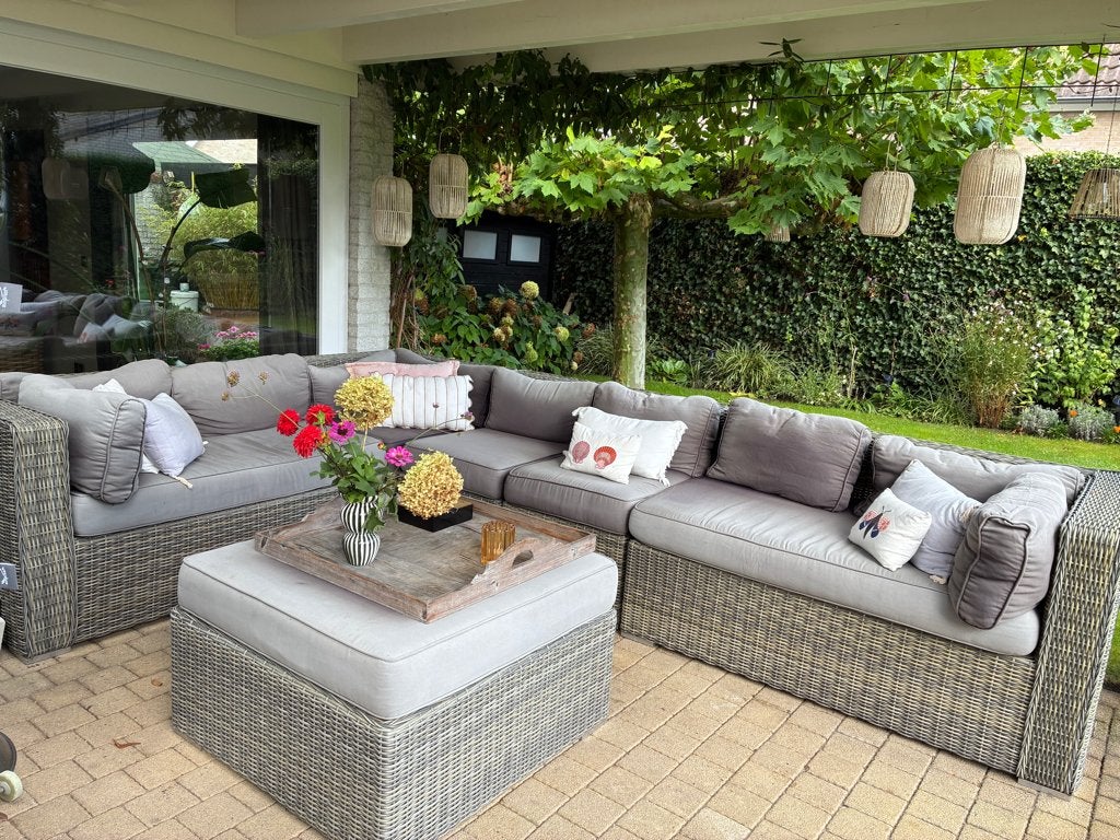 tuinloungeset, Ophalen, Kunststof, Gebruikt, Bank