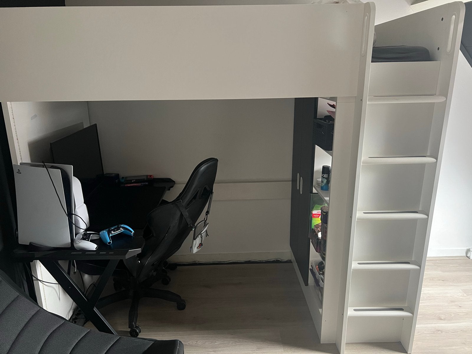 Ikea hoogslaper excl. matras, bureau e.d, Huis en Inrichting, Slaapkamer | Stapelbedden en Hoogslapers, Ophalen, Gebruikt, Eenpersoons