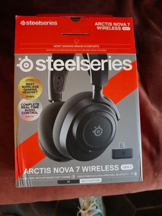 Steelseries Arctis Nova 7 Gen 2 Zwart Gaming Headse, Ophalen of Verzenden, Zo goed als nieuw, Draadloos, Zwart