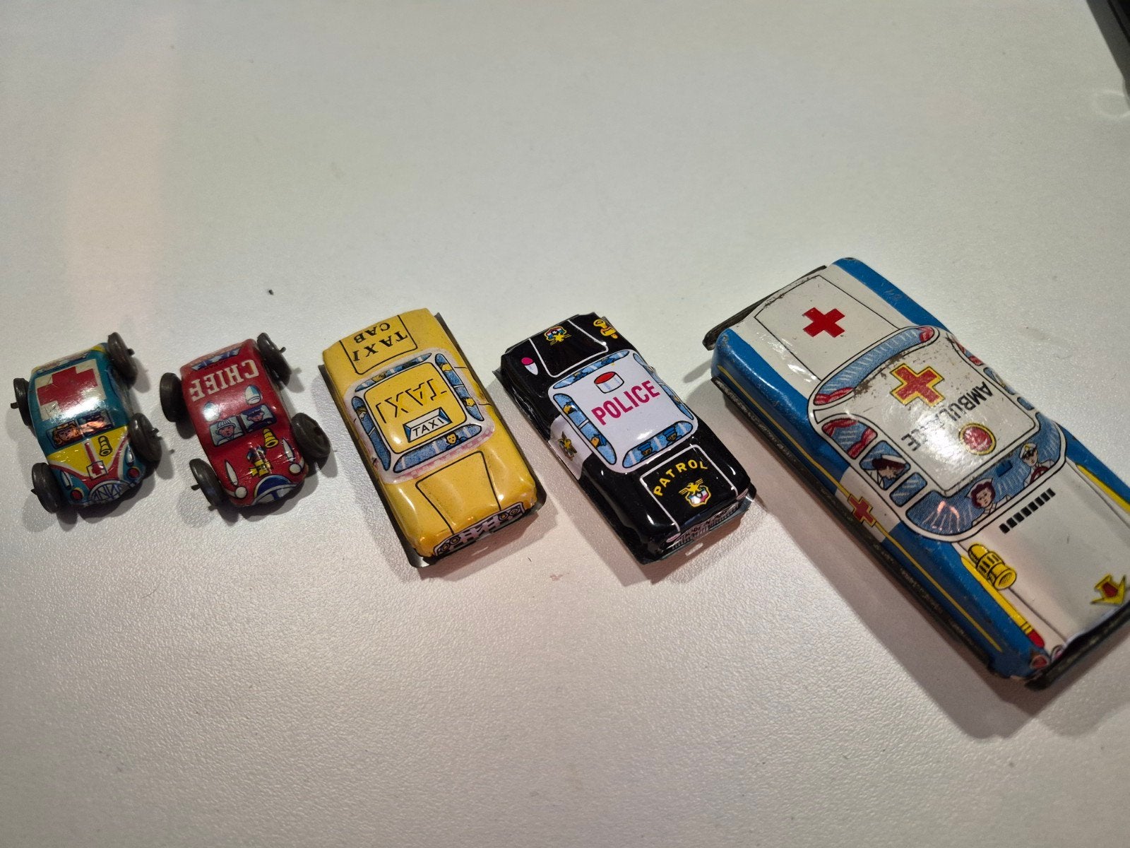 Vintage blikken speelgoedauto's - Made in Japan, Ophalen of Verzenden
