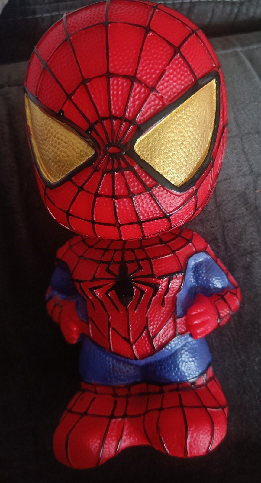 Spiderman spaarpot, Ophalen, Zo goed als nieuw, Kunststof, Strip- of Tekenfilmfiguur