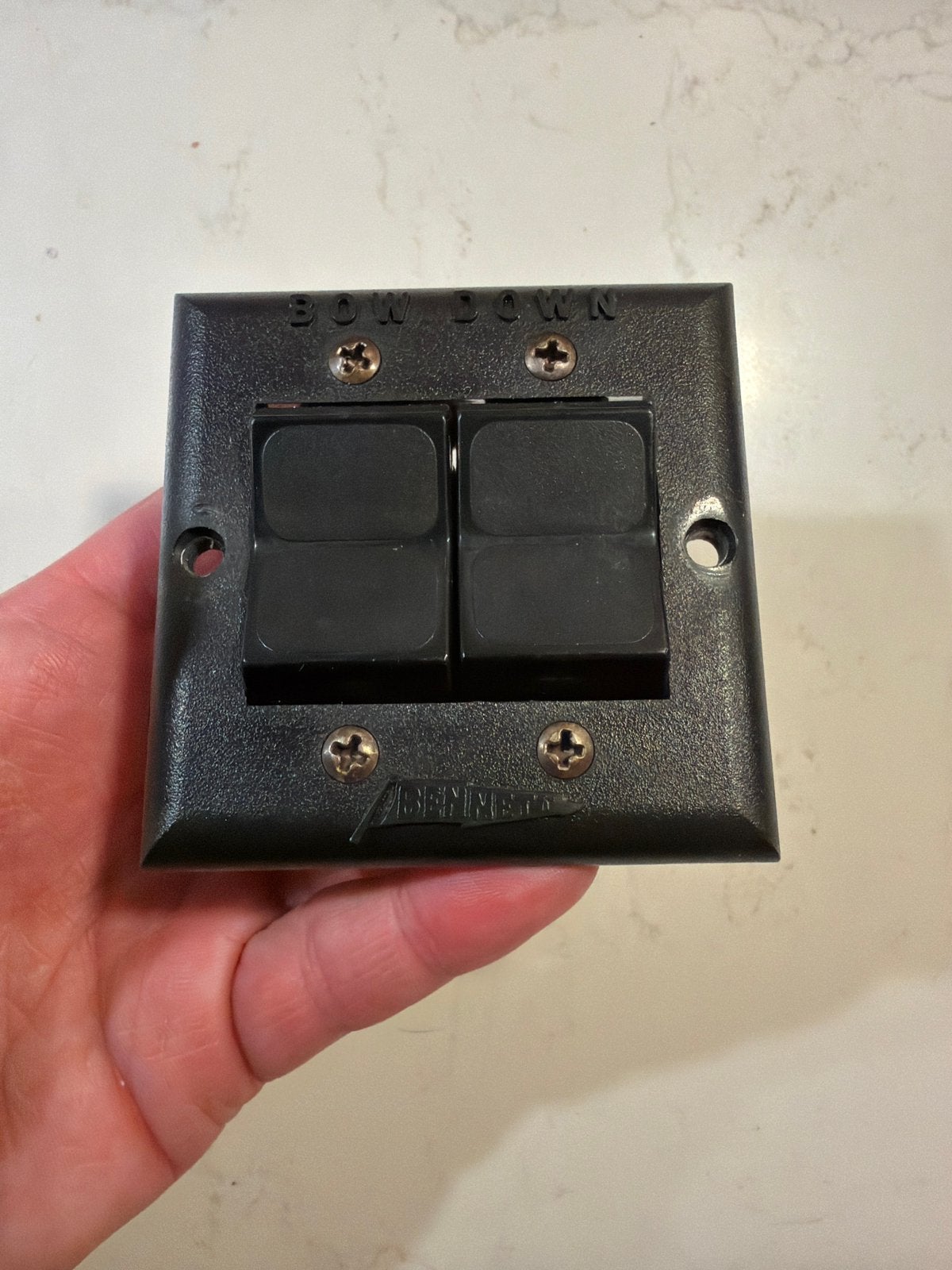 Bennett marine hydraulic trim tab rocker switch panel, Watersport en Boten, Ophalen of Verzenden, Gebruikt, Motor en Techniek