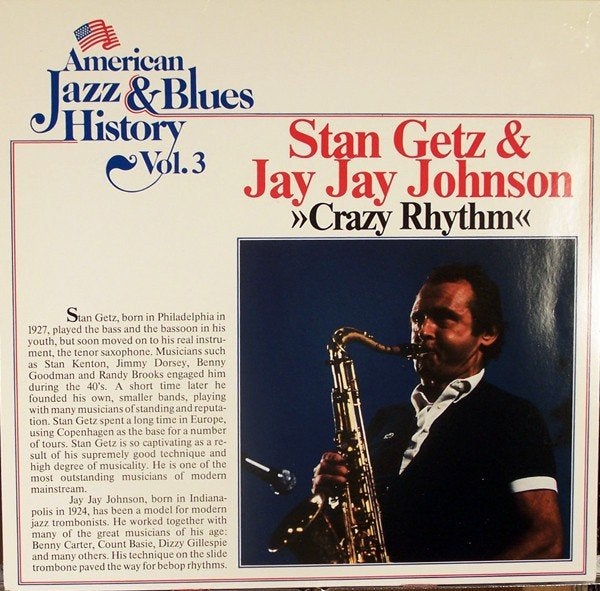 Jazz L.P. (1978): Stan Getz & Jay Jay Johnson - Crazy Rhythm, LP, Gebruikt, Ophalen of Verzenden, 12 inch
