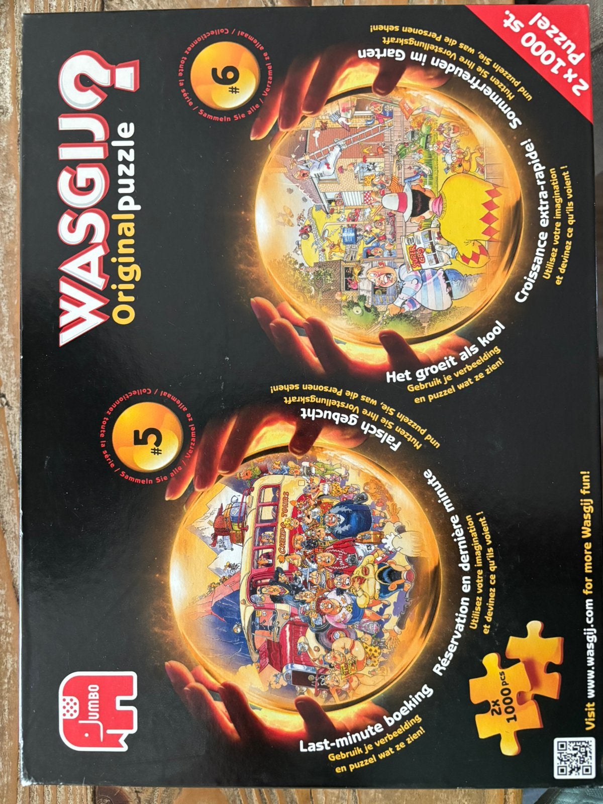 Wasgij nr. 5 en 6 in 1 doos., Ophalen of Verzenden, 500 t/m 1500 stukjes, Zo goed als nieuw