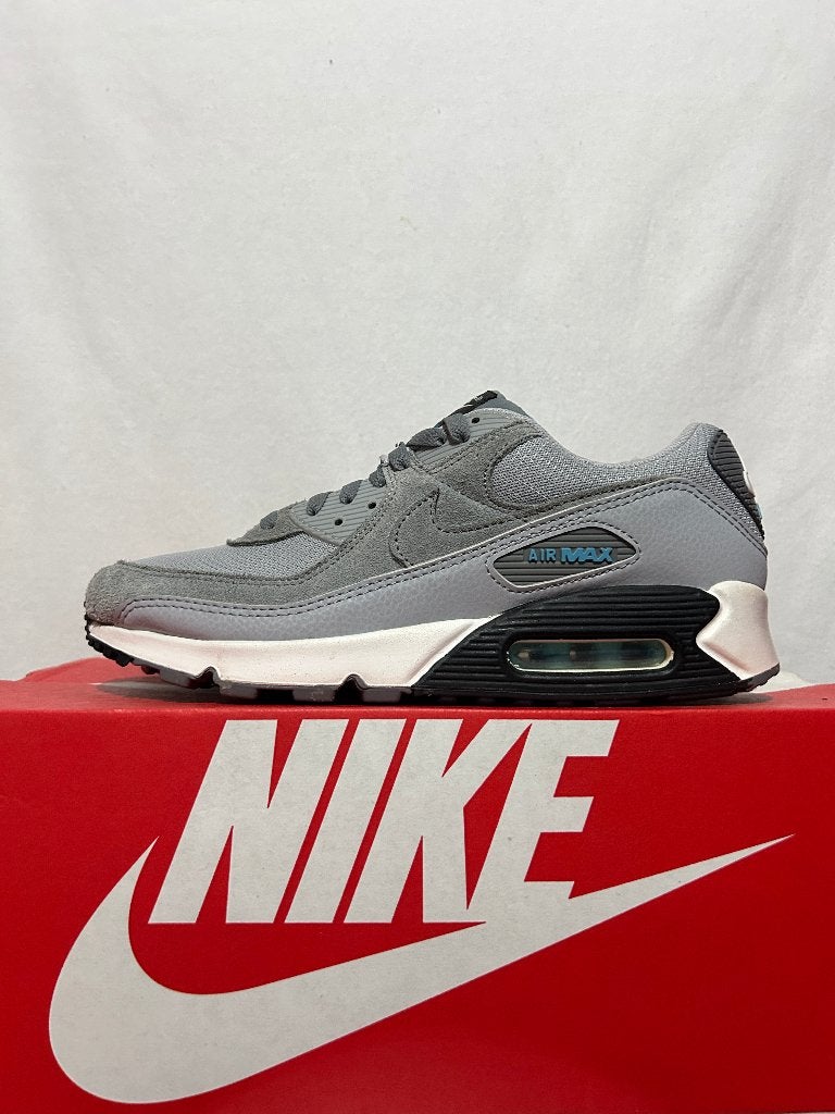 BIJNA NIEUW! Maat 43 - Nike Air Max 90 Wolf Grey Blue, Overige kleuren, Verzenden, Nike, Nike