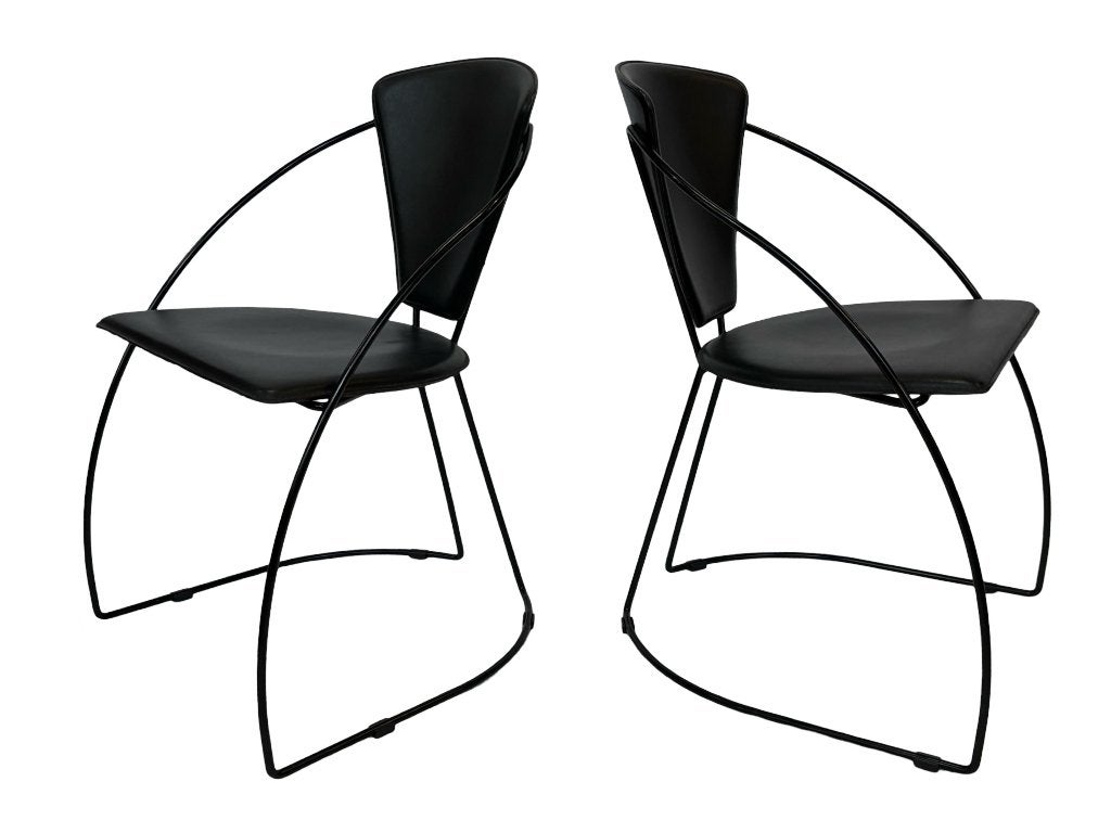 Vintage Arrben Linda stoelen set van vier design 80's, Huis en Inrichting, Vintage stoelen, Gebruikt, Bruin, Vintage stoelen
