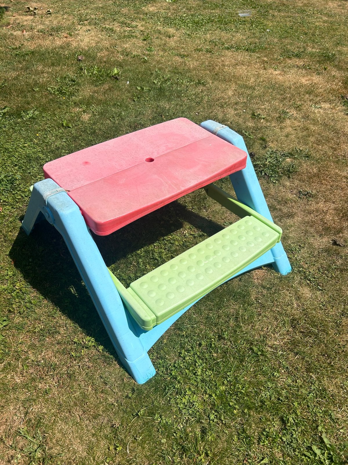 Kinder picknicktafel - opvouwbaar, Ophalen, Gebruikt, Kunststof