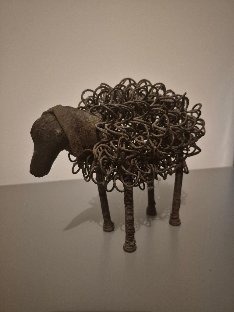 Metalen schaap decoratie, Ophalen of Verzenden, Zo goed als nieuw, Dier