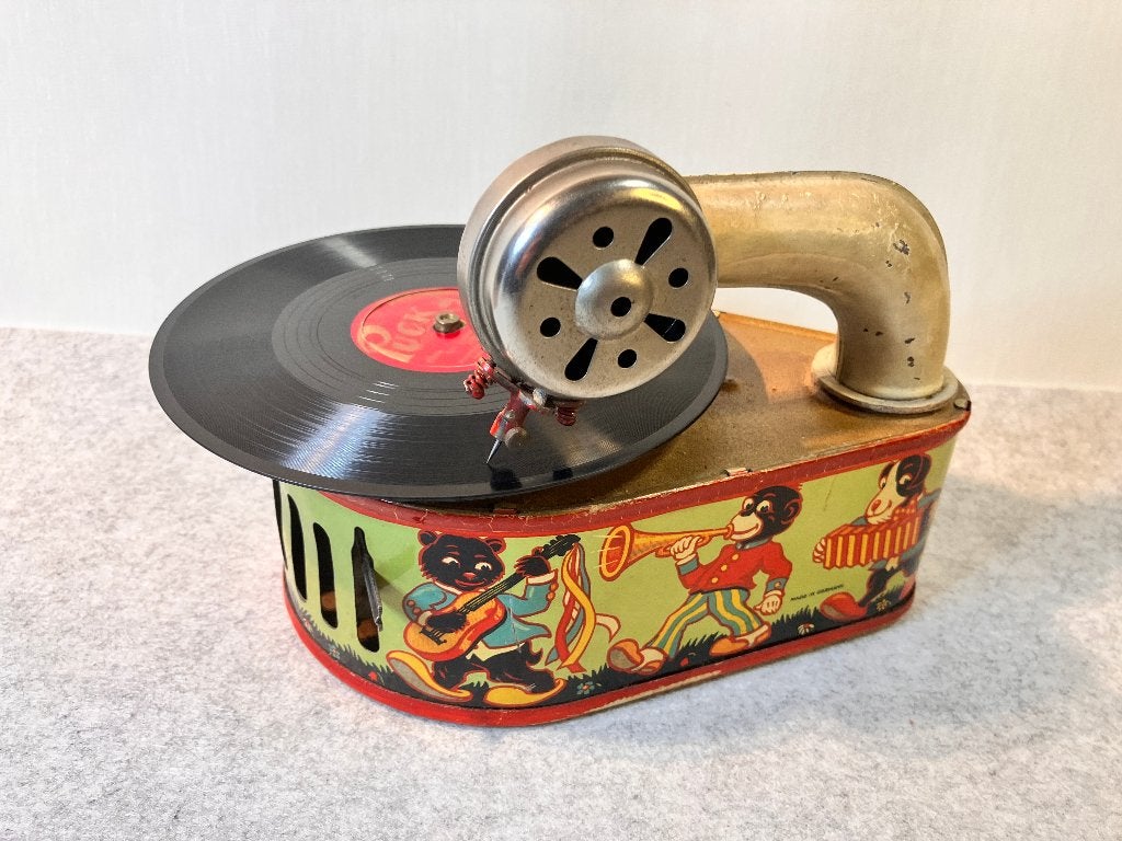 GAMA Gamaphola 1925-1930 Dierenorkest kindergrammofoon, Verzenden
