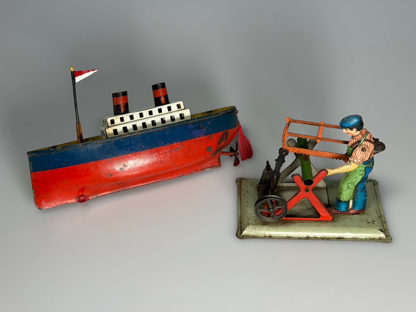 Bootje en aandrijfmodel Bing, Antiek en Kunst, Ophalen of Verzenden