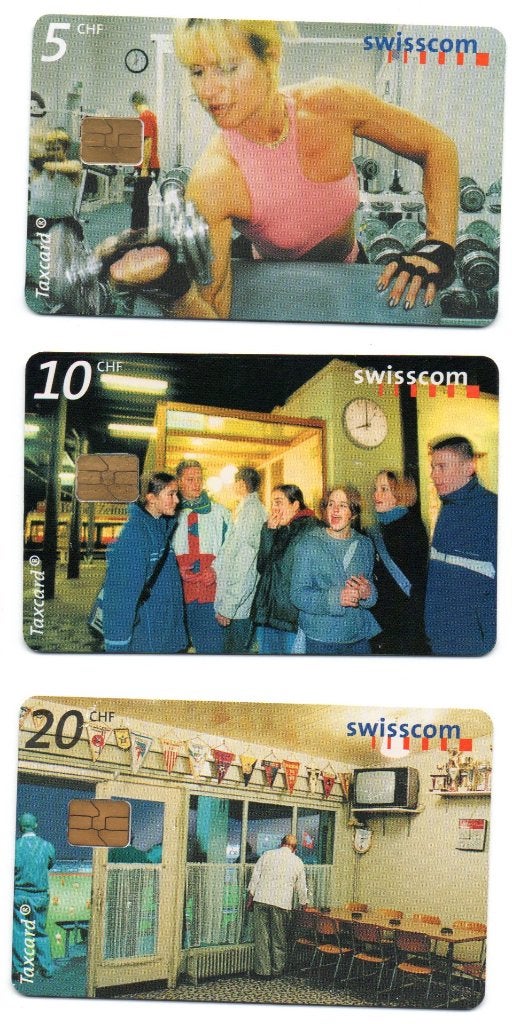 Zwitserland, 3 telefoonkaarten, momenten, Verzamelen, Ophalen of Verzenden, Buitenland