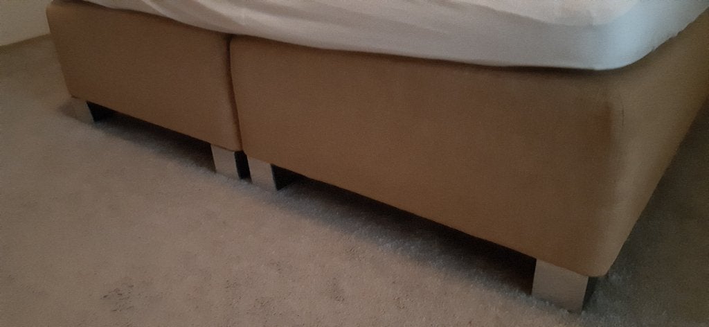 boxspring, Ophalen, Gebruikt, Bruin, 210 cm