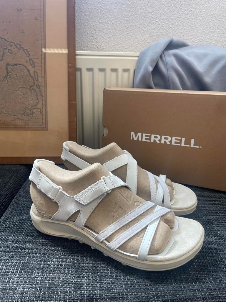 Merrell Harbor Backstrap Sandalen Wit Maat 40 Nieuw, Ophalen of Verzenden, Nieuw, Wit, Sandalen of Muiltjes