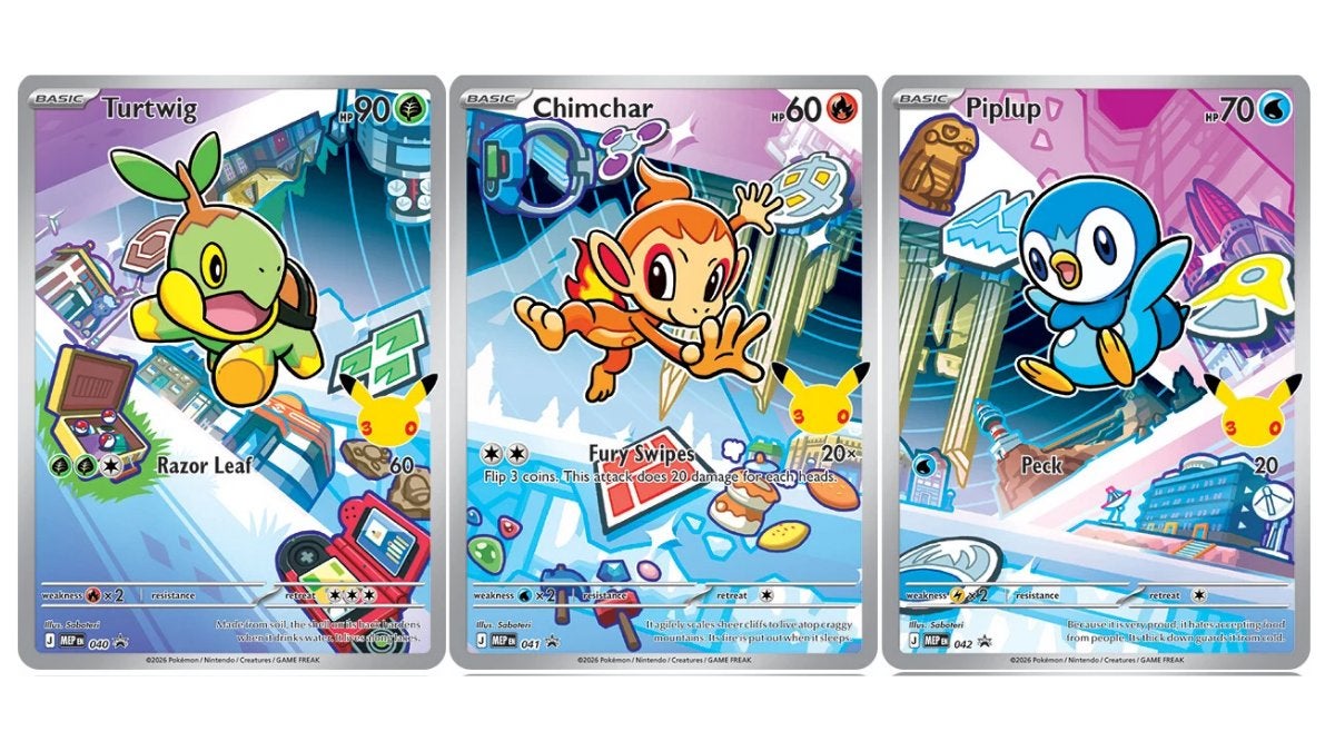 First Partner Illustration Series 1 Sinnoh Starters, Ophalen of Verzenden, Nieuw, Meerdere kaarten