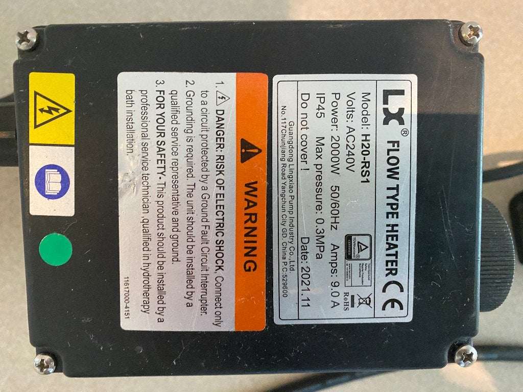 spa hottub Flow type heather 2000 Watt, Ophalen of Verzenden, Gebruikt, Vast