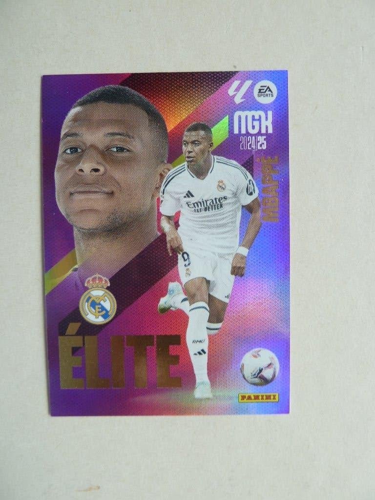 Panini 2024/2025 Elite Power card. Kylian.Mbappe  paars, Ophalen of Verzenden, Zo goed als nieuw, Buitenlandse clubs, Poster, Plaatje of Sticker