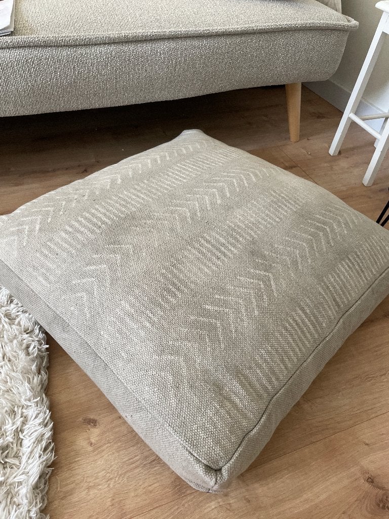 Zitkussen/ poef, Nieuw, Ophalen of Verzenden, 50 tot 75 cm, Vierkant