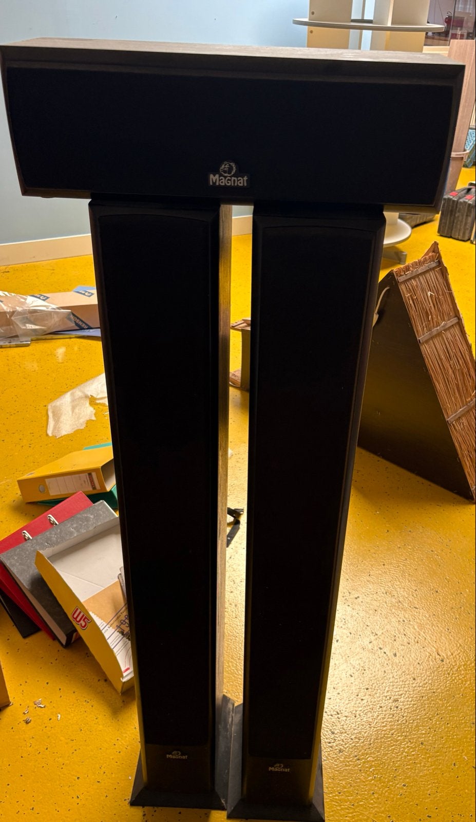 Magnat Vector Needle Center 10 en zuilspeakers, Ophalen, Gebruikt, 60 tot 120 watt, Basreflex