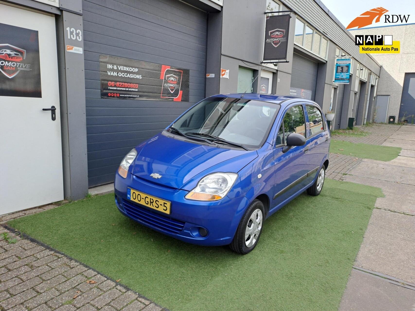 Chevrolet Matiz 0.8 Style 2008 NWE APK NAP, Auto's, Voorwielaandrijving, Stof, Gebruikt, Blauw