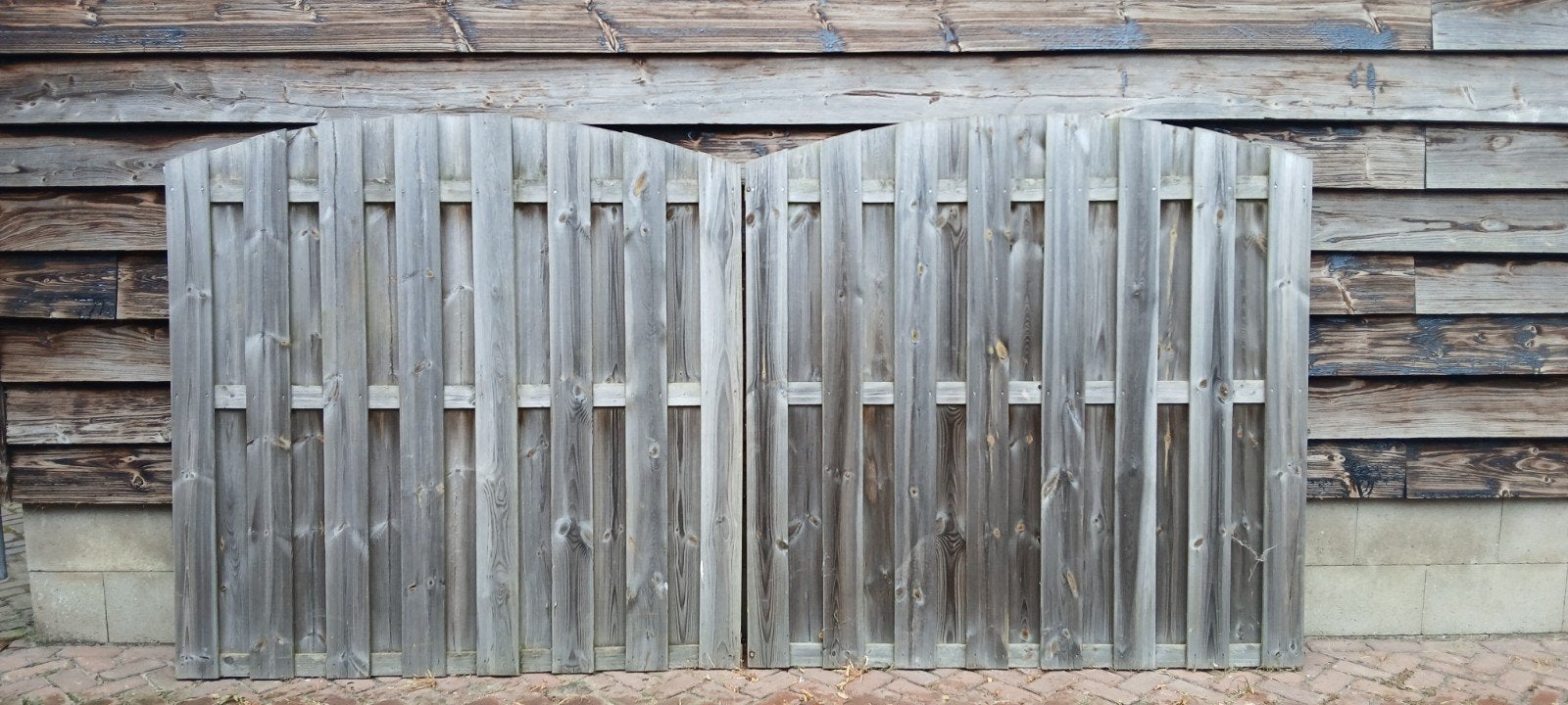 2 schuttingen, Ophalen, Hout, Tuinhek