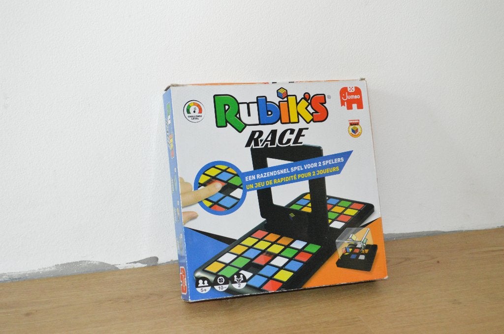 Rubik's race - spel voor 2 spelers, Hobby en Vrije tijd, Een of twee spelers, Ophalen of Verzenden, Gebruikt, Jumbo spellen