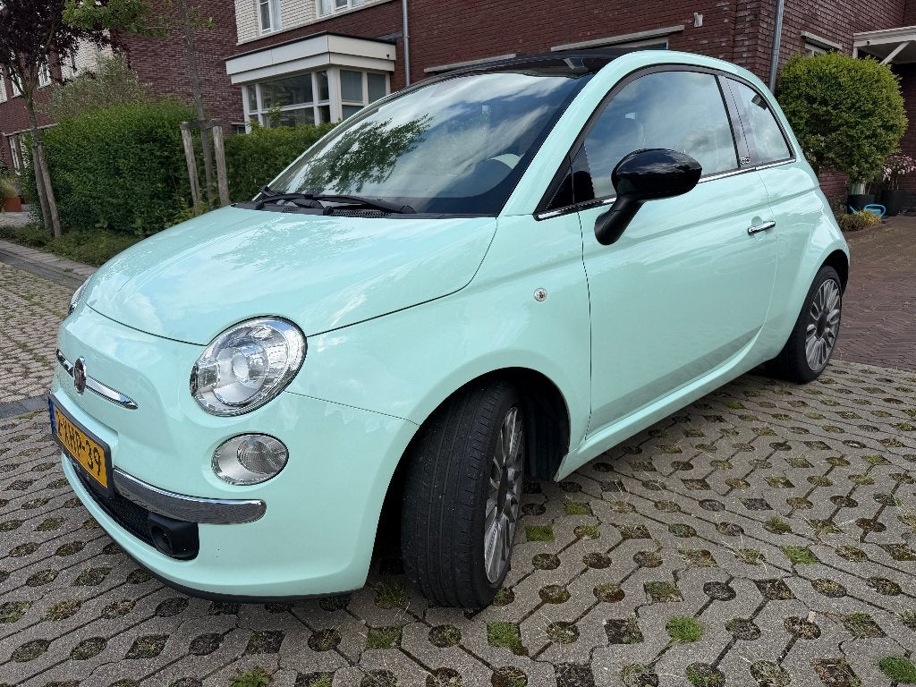 Fiat 500 Cult Cabrio Mintgroen rijkste uitrusting, Bruin, Handgeschakeld, 26 km/l, Particulier