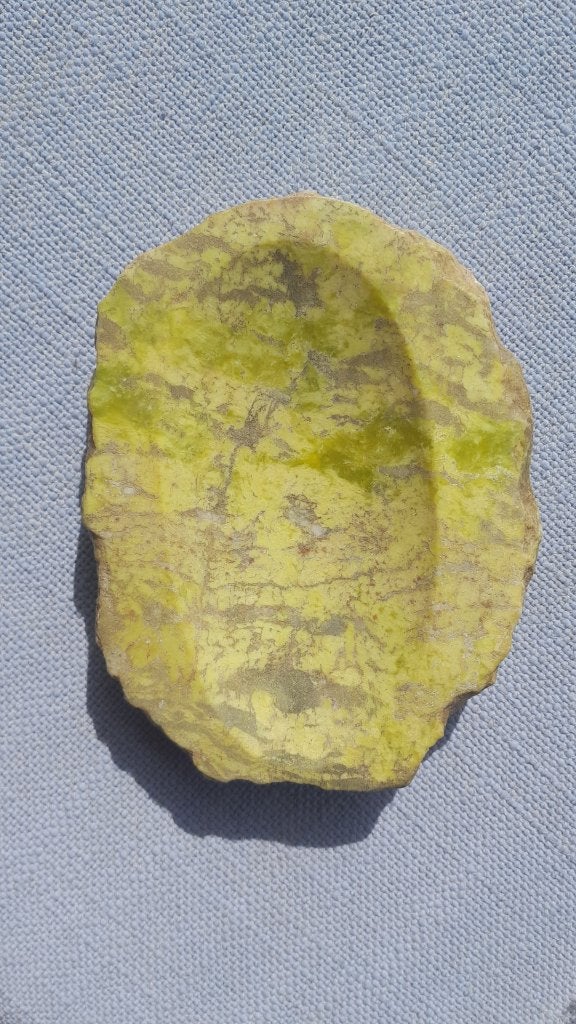 vintage asbak natuursteen, Verzamelen, Ophalen of Verzenden, Gebruikt, Asbak