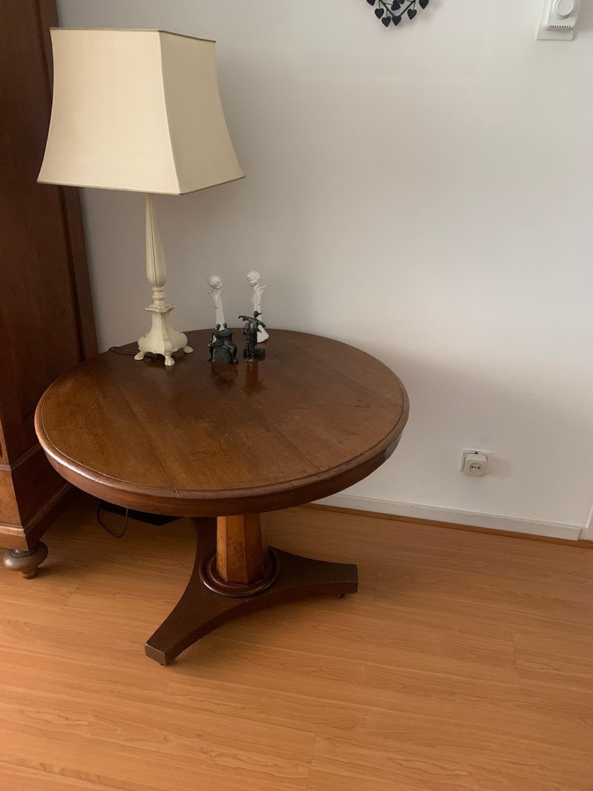 Antieke Biedermeier salontafel, Ophalen