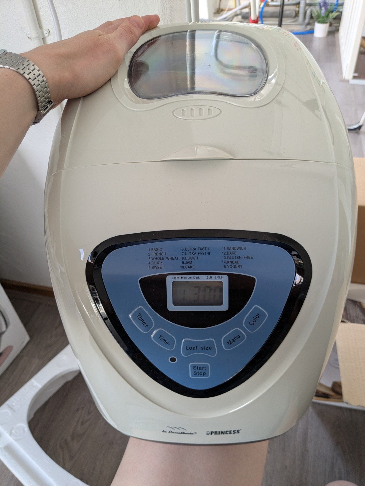 Princess Broodbakmachine Wake Up, Witgoed en Apparatuur, Broodbakmachines, Nieuw, Met timer, 800 tot 1200 gram deeg, Kijkvenster