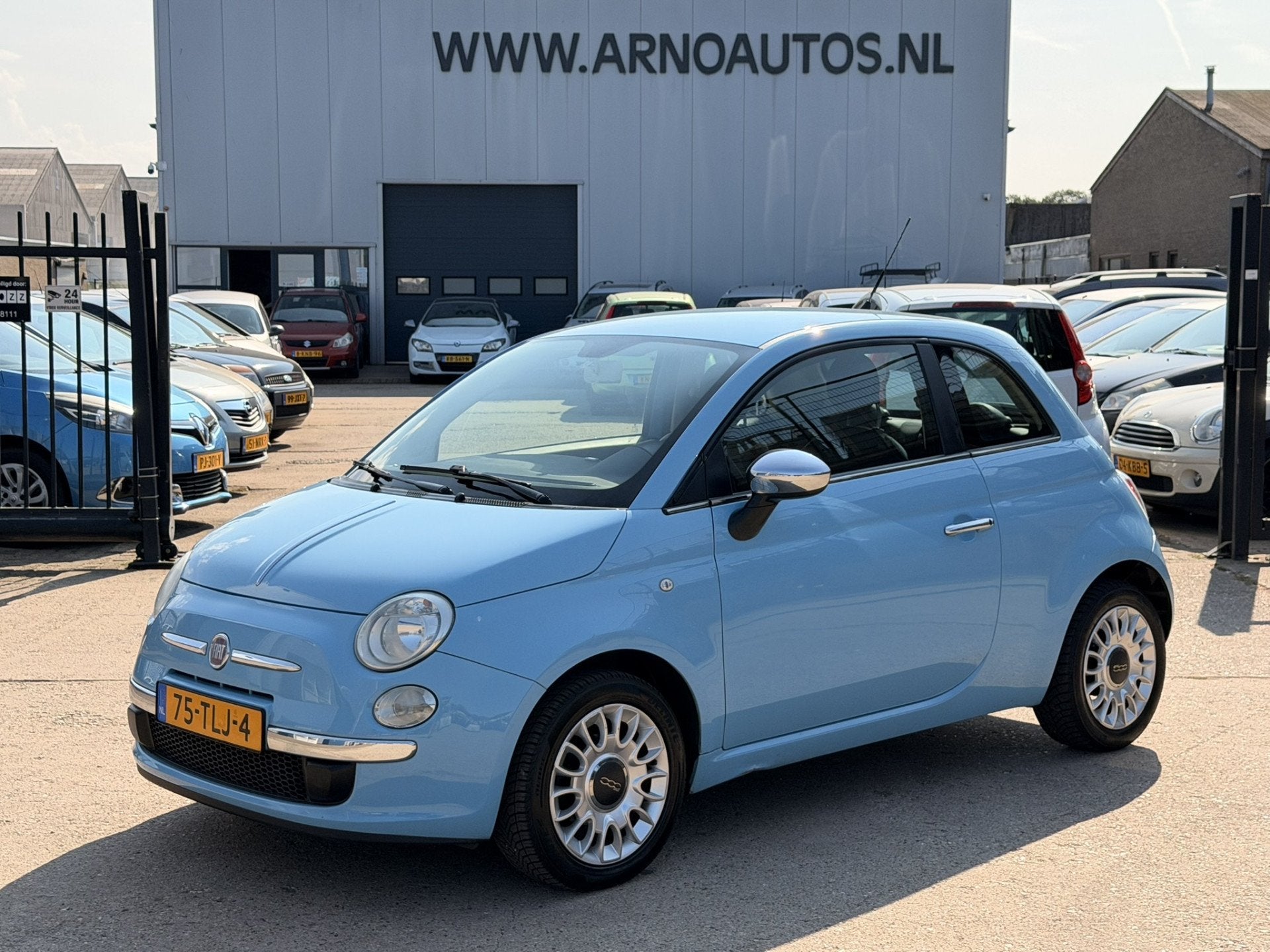 Fiat 500 1.2 Easy NL AUTO, NIEUWE KOPPELINGSSET, AIRCO, BLUE, Euro 5, Stof, Gebruikt, 1242 cc