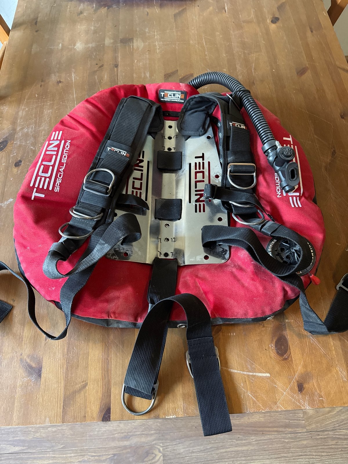 Tecline Special Edition Trimvest/Wing - Rood, Watersport en Boten, Duiken, Ophalen, Gebruikt, Trimvest of Wing