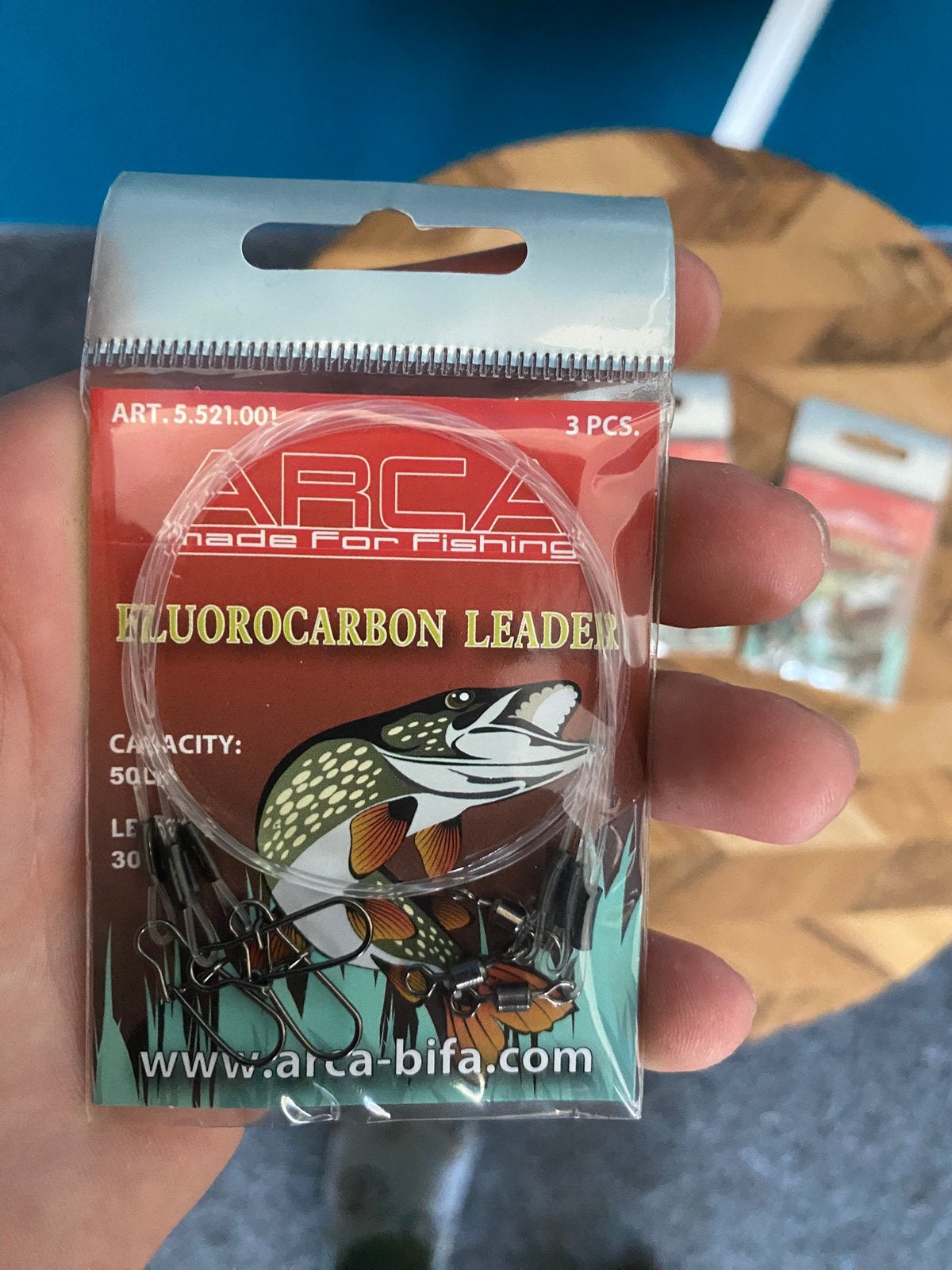 Arca Fluor Carbon Leader 30cm 50lbs 3 stuks per pakje, G, Overige typen, Nieuw, Ophalen of Verzenden