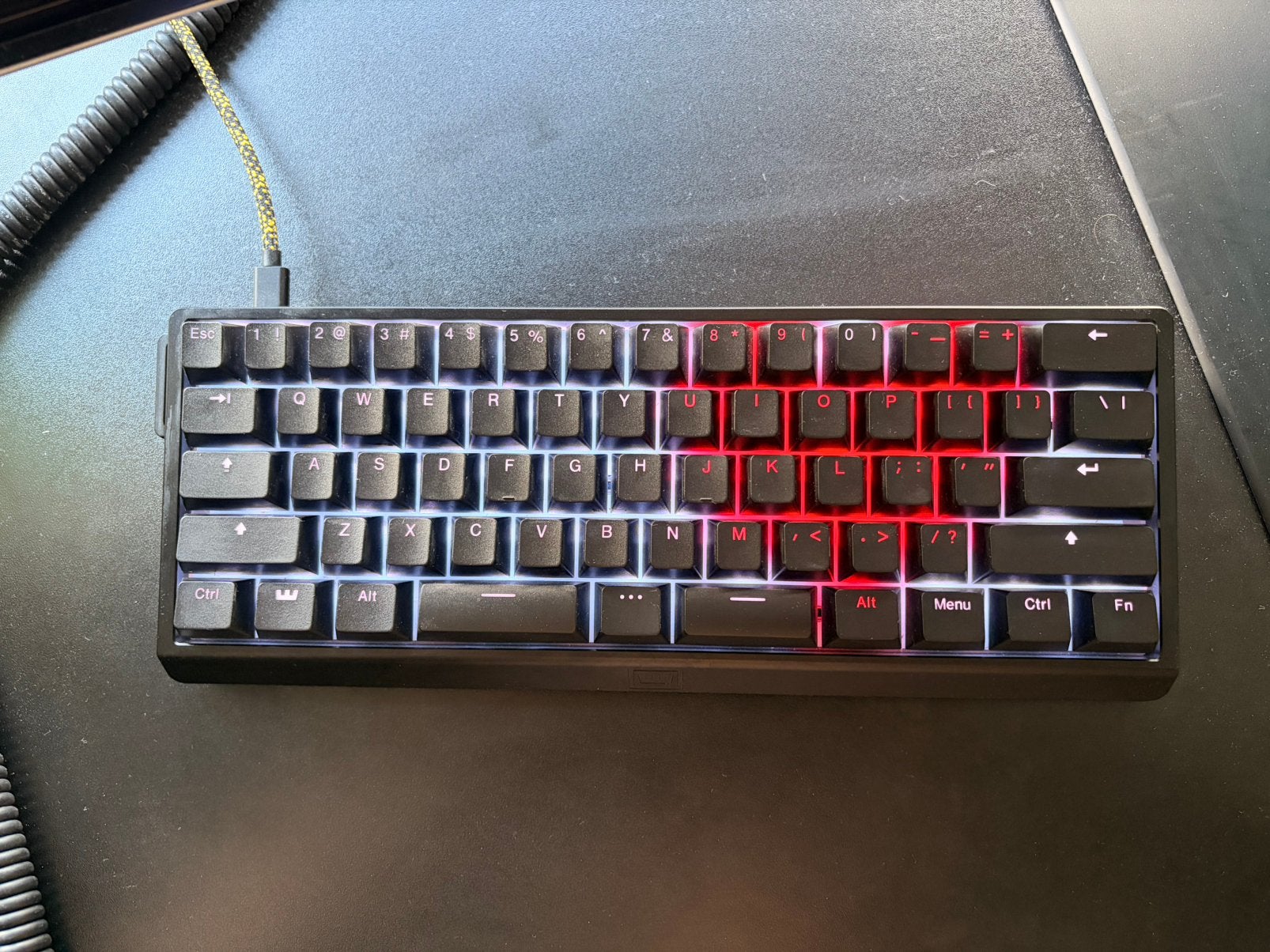 Wooting 60HE v2 Split Spacebar - Aluminium Black, Gaming toetsenbord, Ophalen of Verzenden, Zo goed als nieuw, Qwerty