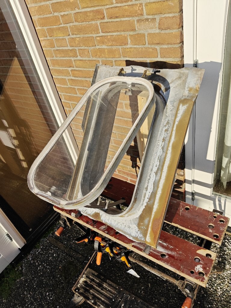 Anktiek zinken uitzetdakraam, Doe-het-zelf en Verbouw, Ophalen, Gebruikt, Minder dan 75 cm, Overige typen