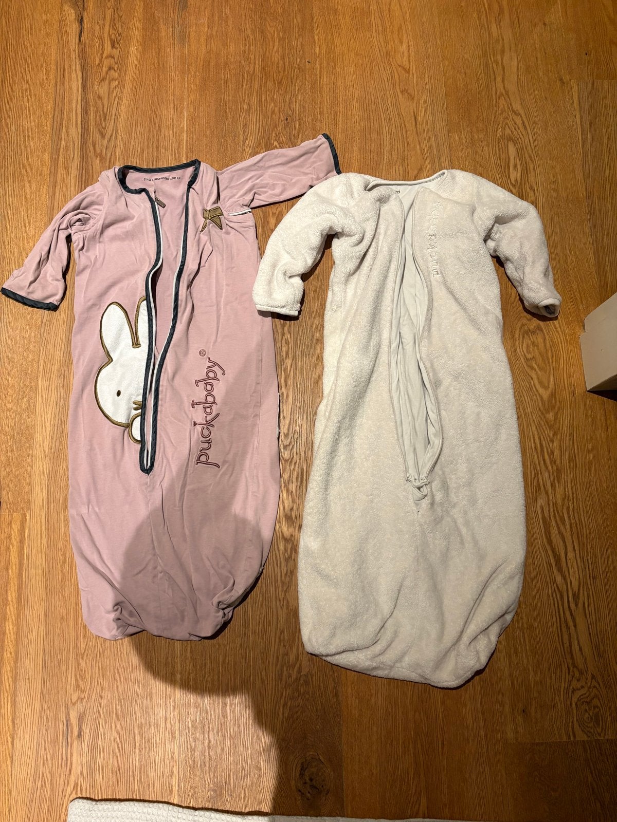 Puckababy 4 seizoenen slaapzakken 100 cm - 2 sets, Ophalen, Gebruikt, Puckababy, Grijs