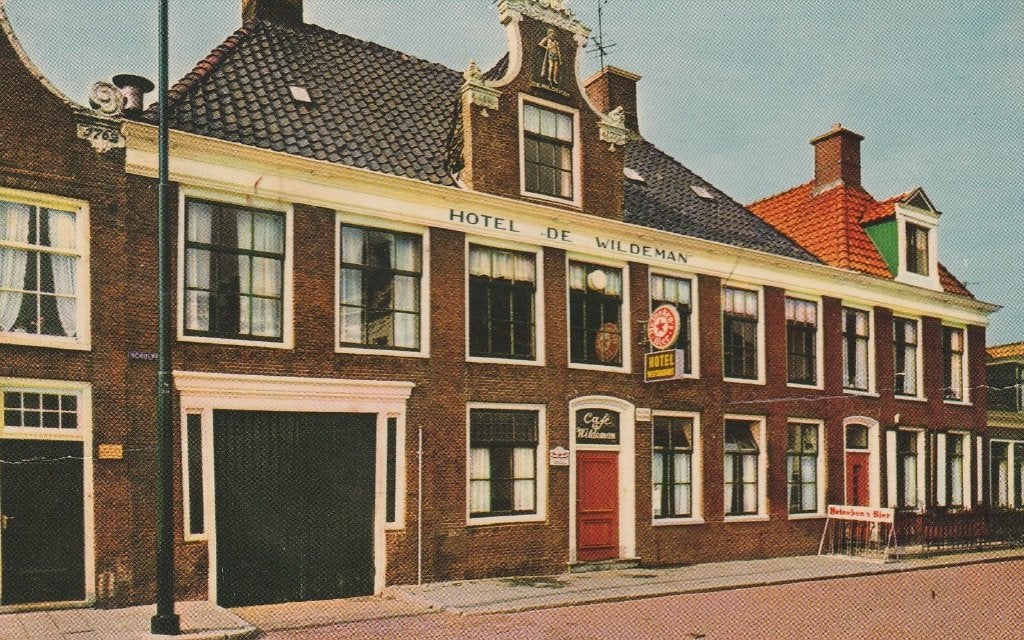 Lemmer    Hotel de Wildeman, Ophalen of Verzenden, 1940 tot 1960, Gelopen, Friesland
