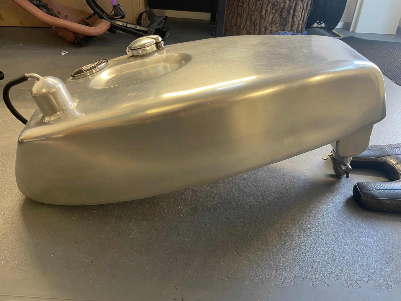 Honda CR750 Aluminium Tank + CR750 Racezit – Zeldzaam, Ophalen