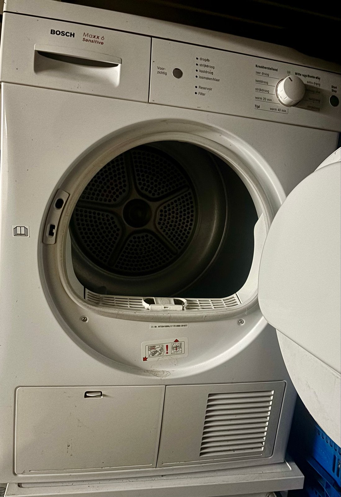 Bosch Maxx 6 Sensitive droger - zo goed als nieuw, Witgoed en Apparatuur, Wasdrogers, Ophalen, 6 tot 8 kg, Zo goed als nieuw, Voorlader