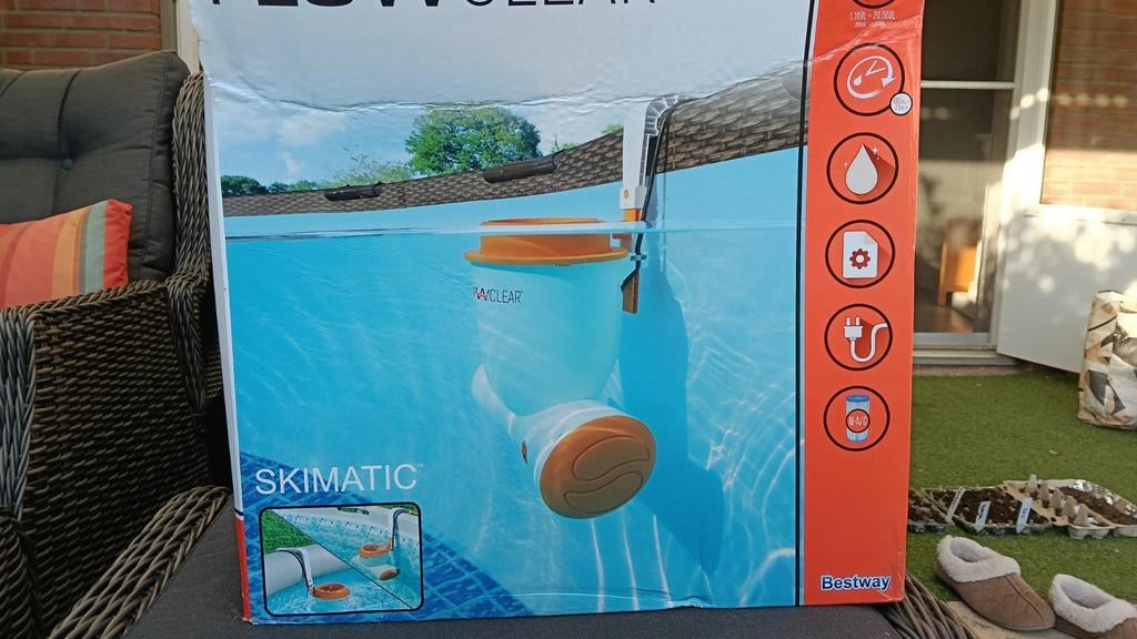 Bestway Flowclear Skimatic Skimmer en Filterpomp, Ophalen of Verzenden, Gebruikt, Skimmer