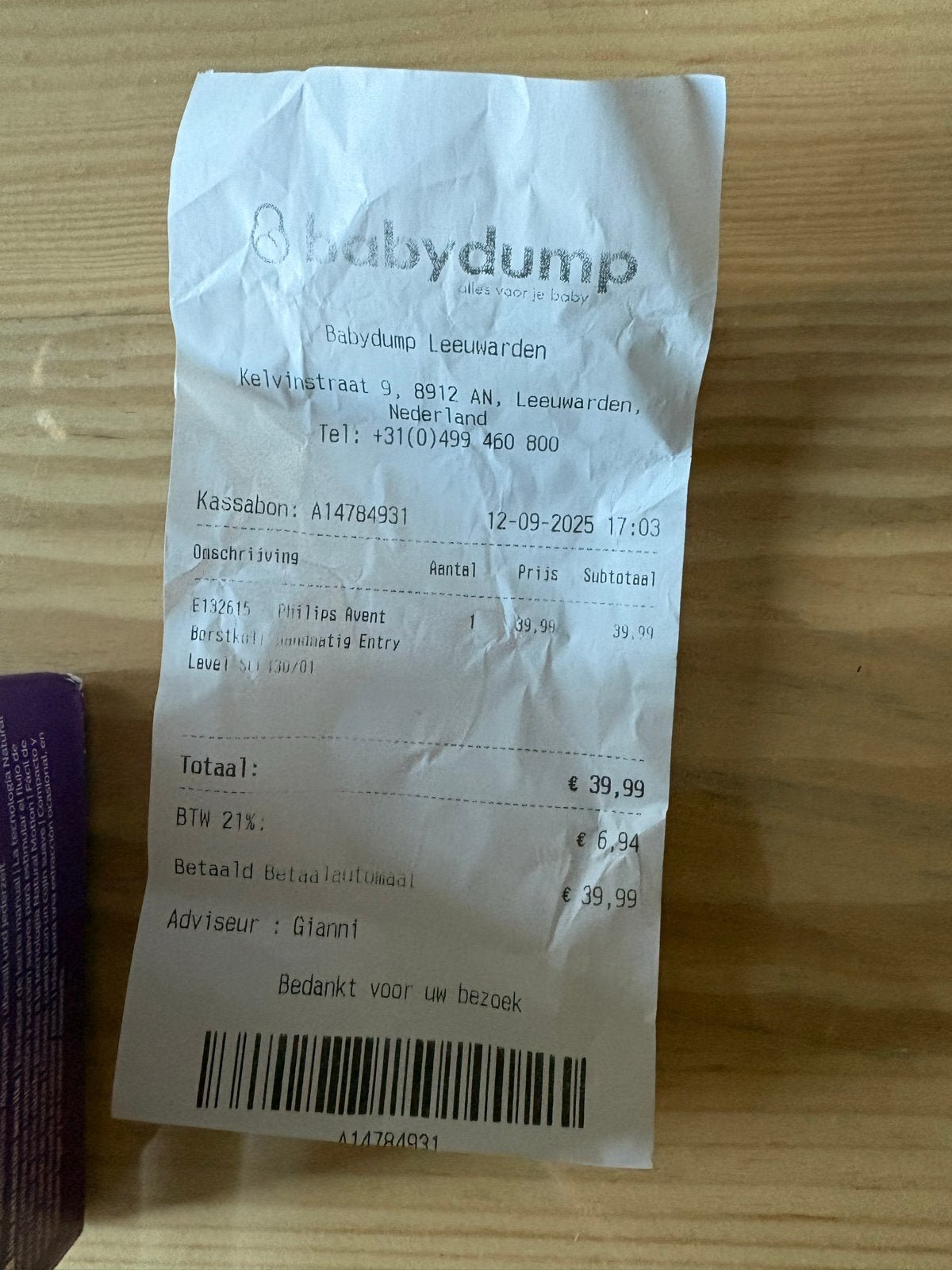 Philips Avent handkolf - ideaal voor borstvoeding, Ophalen of Verzenden, Nieuw