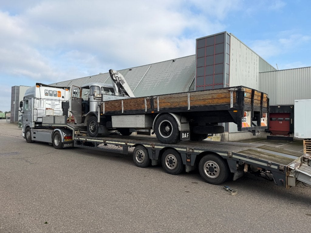 DAF G 1600  DD 360  HIAB KRAAN , 1969, Auto's, Bedrijf, DAF, Zilver of Grijs, Te koop