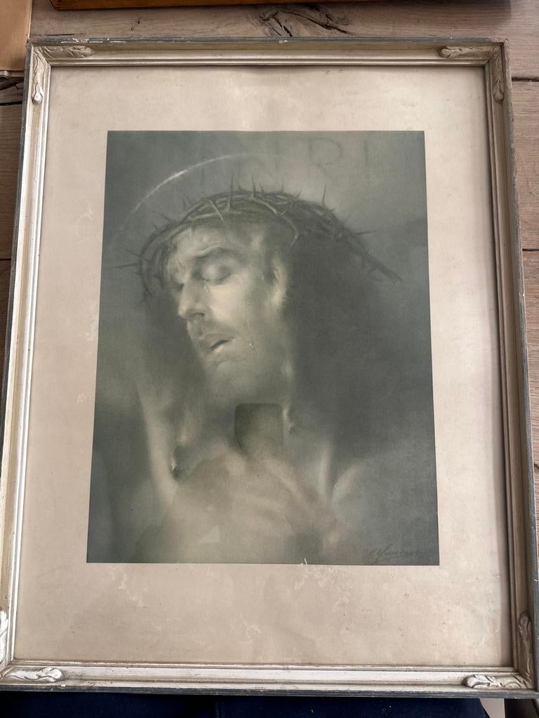 Han van Meegeren reproductie - Ecce Homo (Christushoofd), Antiek en Kunst, Ophalen of Verzenden