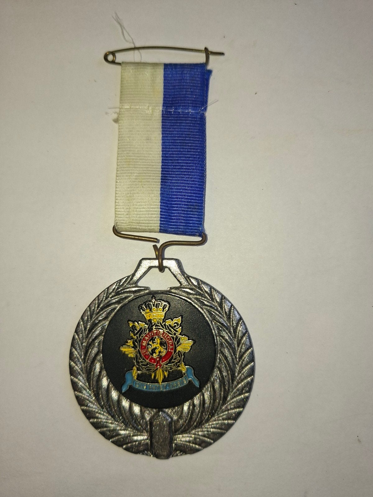 Medaille Korps Mariniers met lintje, Verzamelen, Ophalen of Verzenden, Marine, Nederland, Lintje, Medaille of Wings