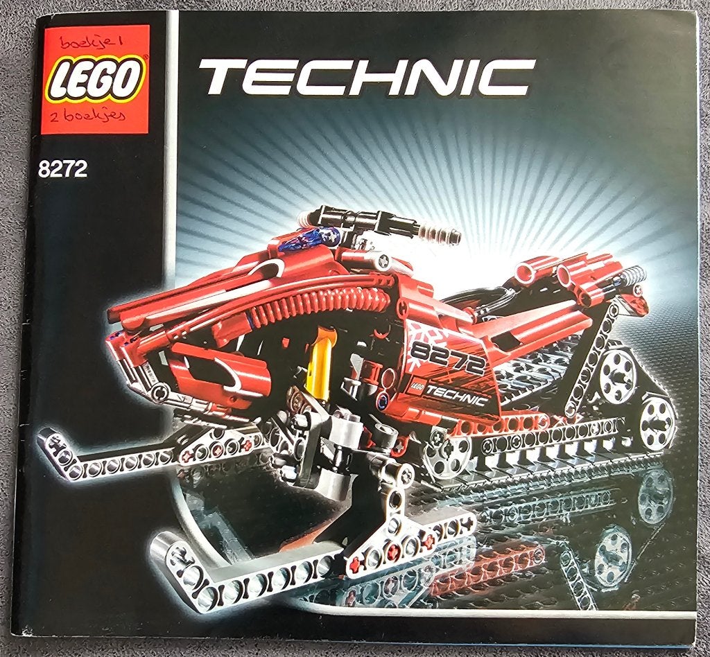 Lego technic, set 8272 sneeuwscooter, sneeuwschuiver, Kinderen en Baby's, Ophalen, Lego, Inclusief instructies, Zo goed als nieuw