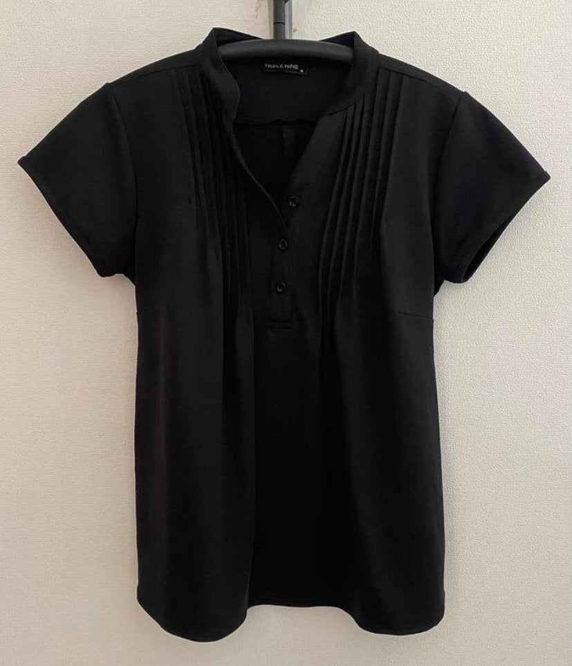 Zgan travelstof top van TRIPLE NINE..mt:s, B, Verzenden, Zwart, Korte mouw