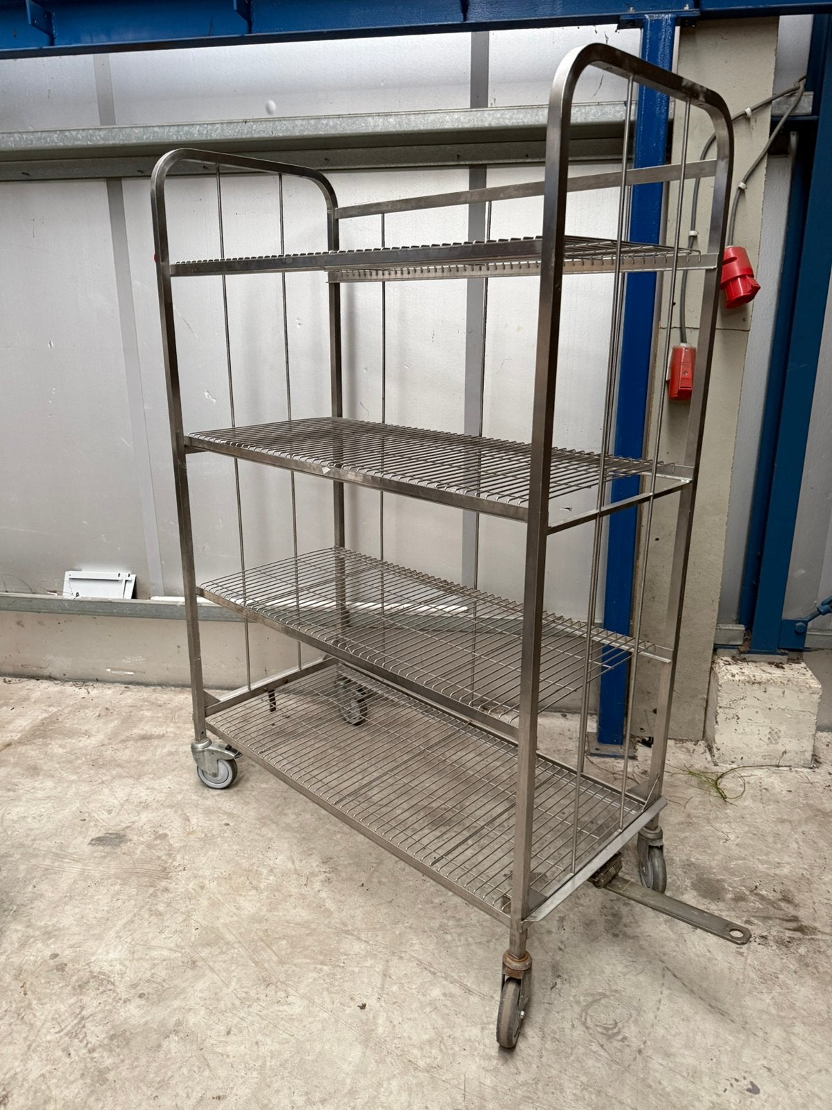 RVS stellingwagen / etagewagen op wielen – 120  60 cm, Ophalen, Zo goed als nieuw