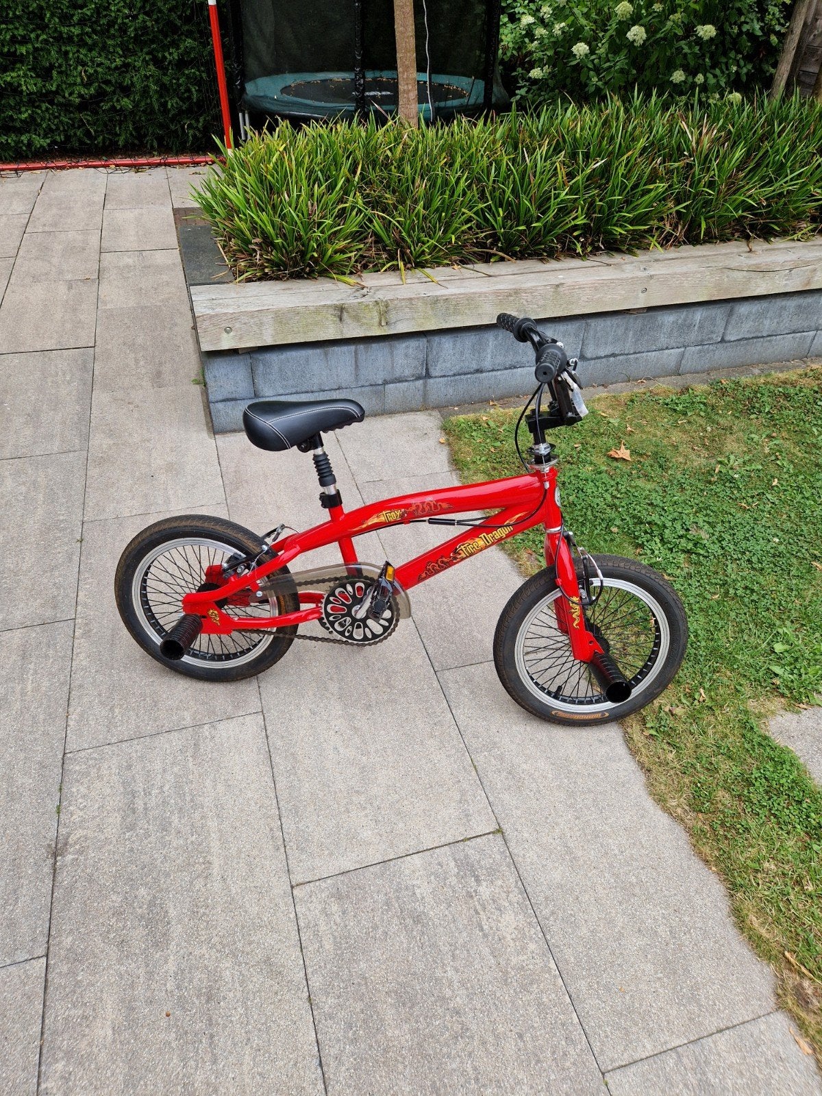 Crossfiets BMX stuntfiets kind 16 inch, Fietsen en Brommers, Fietsen | Crossfietsen en BMX, Ophalen, Gebruikt, Staal, 16 tot 20 inch