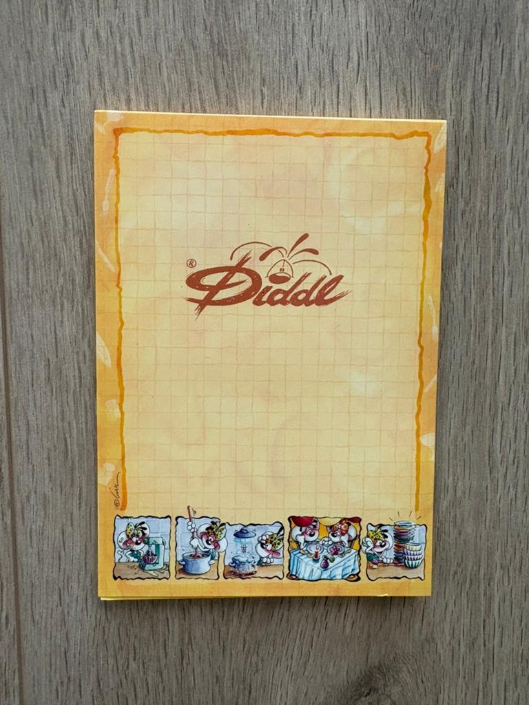Diddl blok oranje, Verzamelen, Diddl, Papier, Kaart of Schrift, Diddl, Ophalen of Verzenden