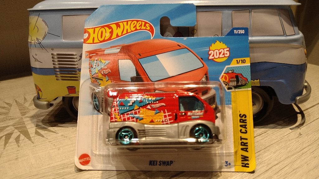 Hot Wheels Kei Swap 2025 HW Art Cars Red 1:64, Ophalen of Verzenden, Nieuw, Auto