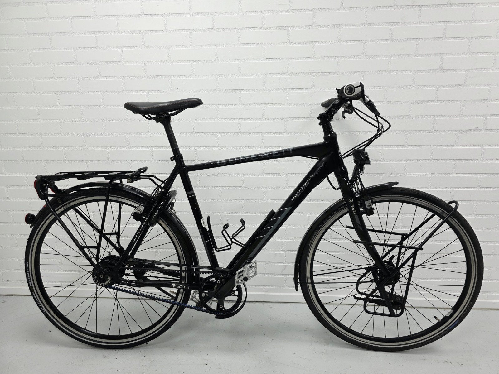 Gudereit SX R 4.0 Rohloff 14 maat 57 cm Gates CDX riem rijkl, 28 inch, 10 tot 15 versnellingen, Velgrem, Aluminium